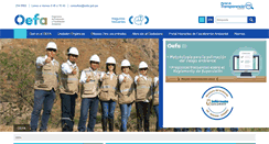 Desktop Screenshot of oefa.gob.pe